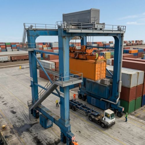 Container Crane HO Scale Assembly Kit Static Model for Railway Layout Modelers — image 5