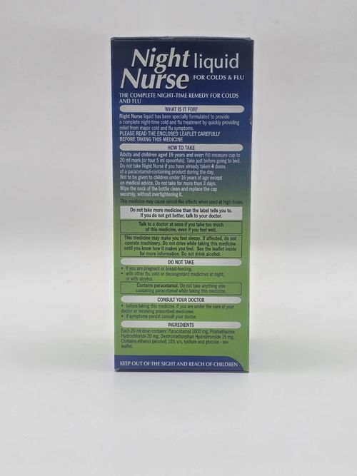 Night Nurse Liquid 160ml | Night-Time Cold & Flu Relief | UK PHARMACY — image 3
