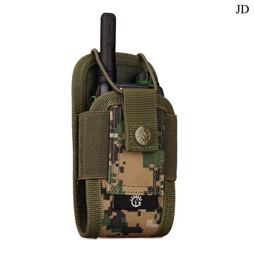 Tactical Radio Pouch Walkie Talkie Carry Case Molle 600D Nylon Belt Holder Bag