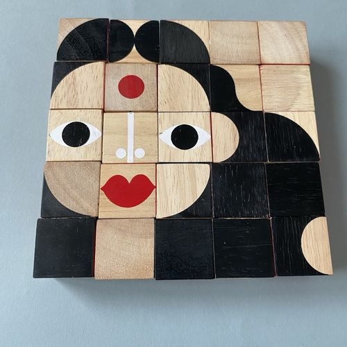 Miller Goodman Mini Face maker Wooden Bricks Shape Puzzle Toy — image 7
