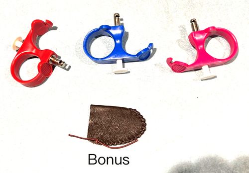 3-in-1 Needle Puller/Thread Cutter/Thimble plus Bonus Genuine Leather Thimble — image 1