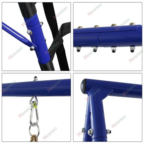 6 in1 Garden Kids Swing Set with Double Swings Slide Ladder for Outdoors Playing — image 10
