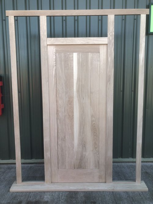 Solid Oak Front Door And Combination Frame, Made To Your Size — image 11