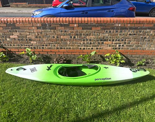 Perception Jive Sit-In Kayak - Single Seat, White/Green