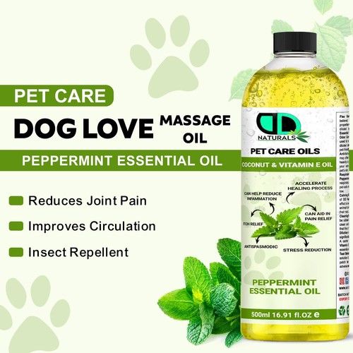 Dog Massage Oil for Relaxation – Soothes Muscles, Nourishes Skin & Moisturizing