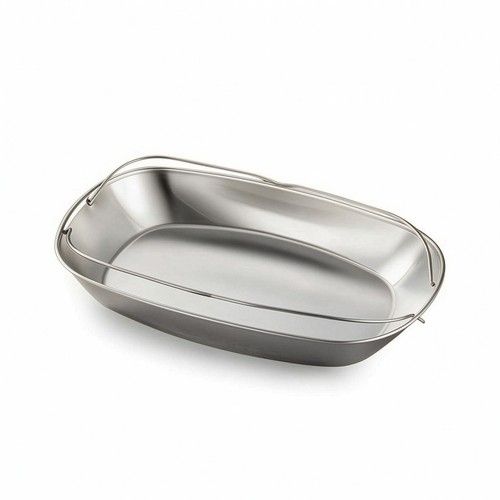 Stainless Steel Seafood Steaming Tray Compact Steamer Pot Insert Raised Edges