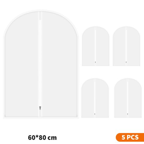 5/10/20x Clothing Cover Coat Suit Dress Protector Hanging Garment DustProof Bag — image 1
