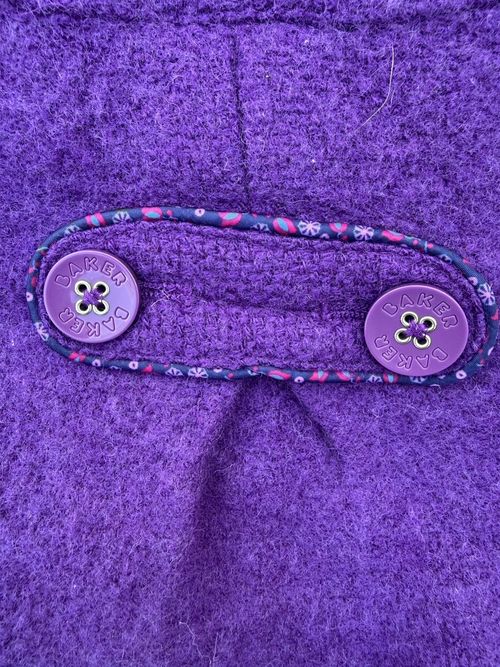 Baker Baby Ted Baker Girls Purple Wool Blend Coat 3-6 Months Pink Lined — image 13