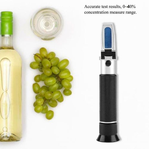 Portable Specific Gravity 0-40% Brix Alcohol Refractometer Tester For Grape Wine — image 10