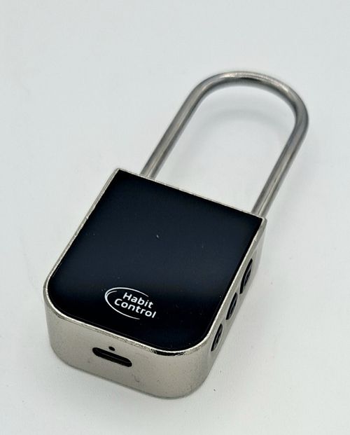 Metal Timer Lock - Smart Padlock for Kitchen Cabinets, Timed Out Keyless Pad ... — image 1