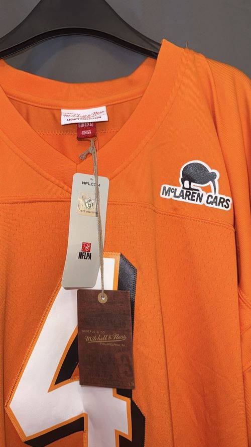 Lando Norris 4 McLaren Mitchell & Ness NFL Jersey Orange 4XL Oversized Formula 1 — image 4