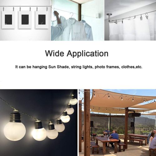 Sun Shade Hardware Kit for Rectangle and Square 12ft x 12ft, Silver — image 4