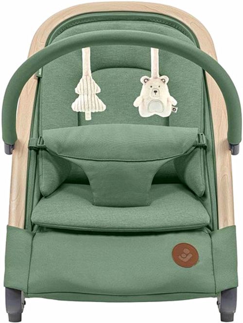 Maxi-Cosi Kori 2-in-1 Ergonomic Baby Bouncer Chair with Toy Arch, Beyond Green