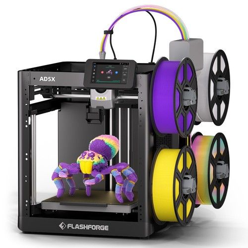 FLASHFORGE AD5X 3D Printers Multi-Color Printing Max 600mm/s High-Speed Core XY 