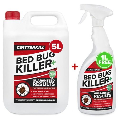 5+1L STRONG BED BUG TREATMENT KILLER SPRAY AEROSOL CRAWLING INSECT INSECTICIDE