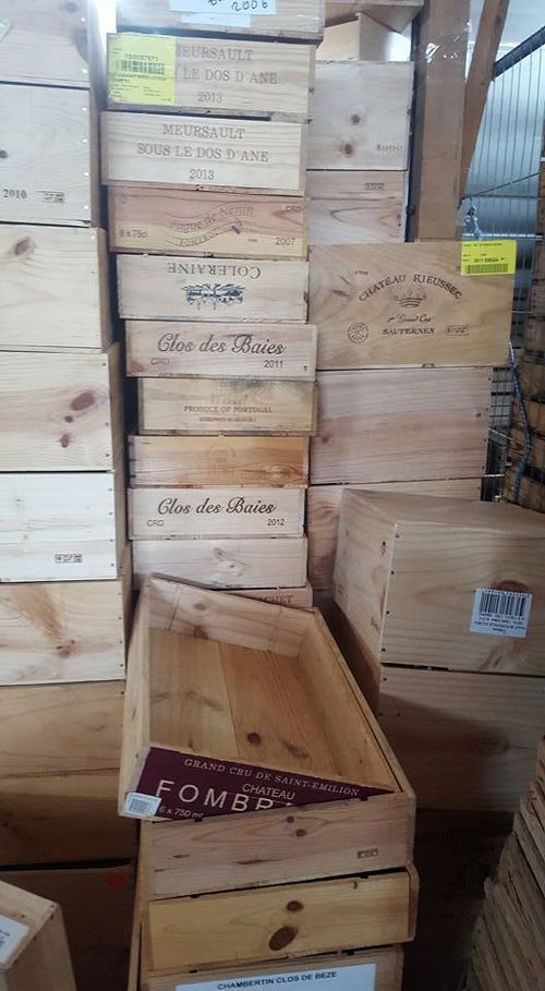  3 x ASSORTED MIXED SIZE FRENCH ITALIAN WOODEN WINE PORT CHAMPAGNE CRATE BOXES) — image 7