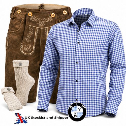 Lederhosen leather German shorts Oktoberfest Shirt and Socks