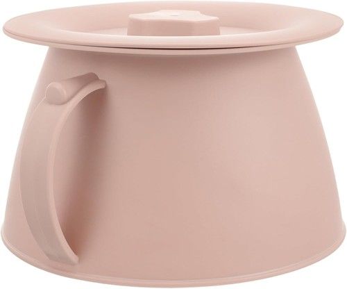 Portable Chamber Pot with Lid Adult Elderly Bedside Urinal Compact Indoor Toilet