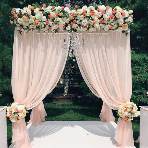 Wisfor 10Ft Metal Wedding Backdrop Stand Double Drape Party Stage Canopy Frame — image 4
