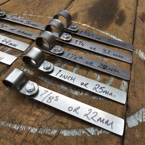 Exhaust P Clamp Hanger bracket, Various sizes, Vintage Classic Custom Motorcycle — image 5