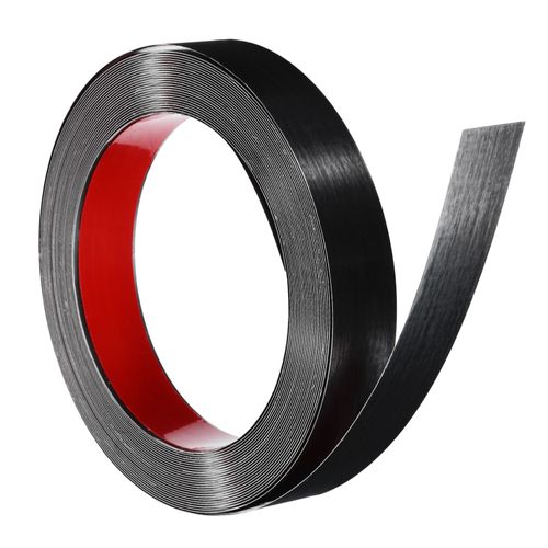 32.8 ft x 1.2" Wall Molding Trim Peel and Stick Strip Brushed Black — image 1