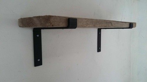 Heavy Duty Industrial Rustic Solid Steel Scaffold Board Shelf Brackets UK MADE!!