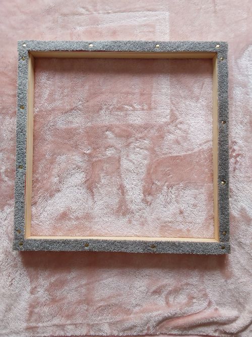 Rug hooking frame / Punch needle frame 60 x 60 cms — image 1