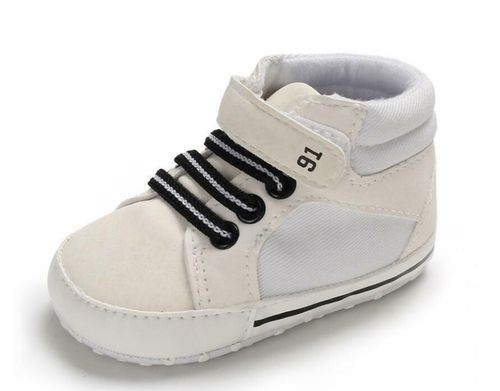 Newborn Baby Boy Pram Shoes Infant High Top Booties PreWalker Boots 3 6 9 12 18M — image 4