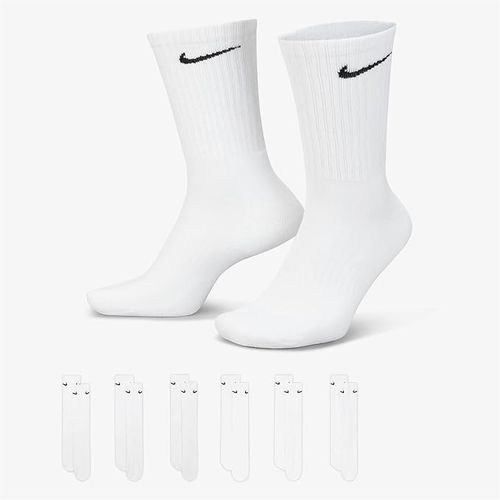 Nike Everyday Cushioned Crew Socks 6 Pairs SX7666 Black White Dri-FIT Sports Gym — image 3