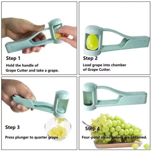 Grape Cherry Slicer Cutter Tool Auxiliary Kitchen Food Fruit Splitter random col — image 4