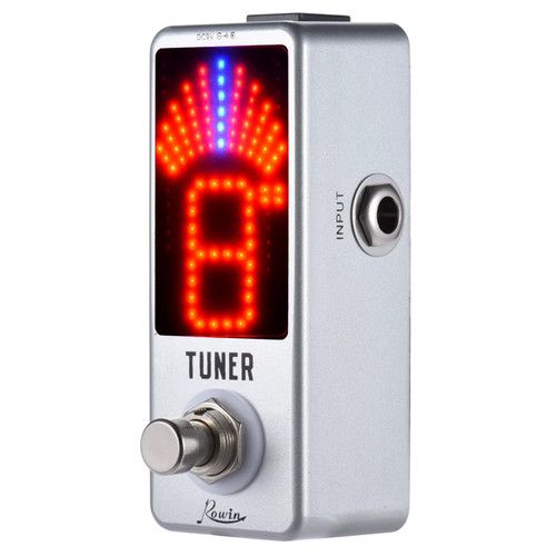 Mini Chromatic Tuner Pedal Effect LED Display True Bypass Guitar Tuner