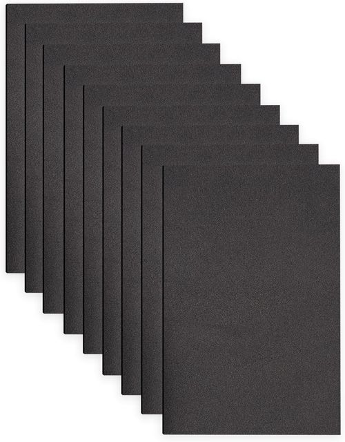 Versatile Black Eva Foam Sheets Thin DIY Craft Board 9 Pcs 17.78x28.7cm 2mm — image 3