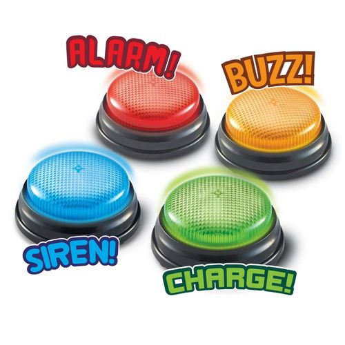 Learning Minds Lights & Sounds Answer Buzzers 4 Pack - For Quiz Games — image 4