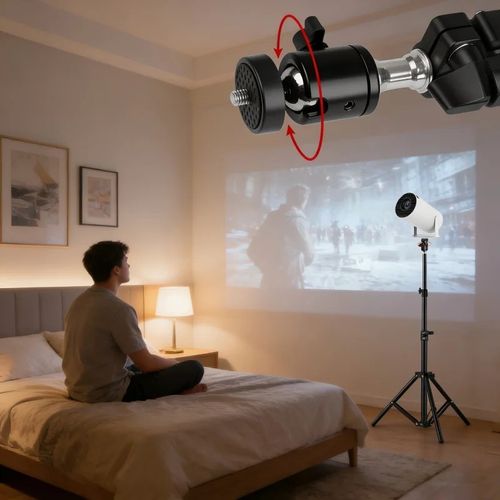 110cm Universal Projector Tripod Stand Portable Mount Adjustable Bracket — image 4