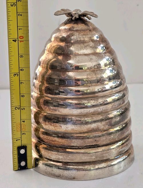 Kenneth Turner, Silver Plated Large Bee Hive Candle Holder — image 14