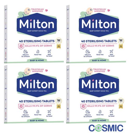 4 X Milton Sterilising Tablets - 40 - Baby Bottle Steriliser