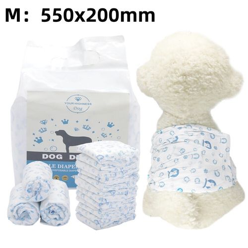HFICY Disposable Dog Nappies Male Female Leak‑Proof In‑Season Incontinence S‑XL — image 1