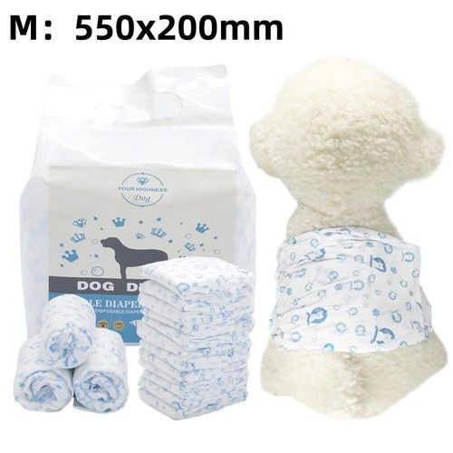 HFICY Disposable Dog Nappies Male Female Leak‑Proof In‑Season Incontinence S‑XL