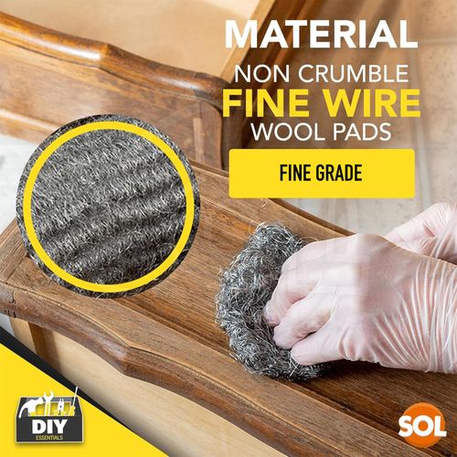 24 Steel Wire Wool Pads | Top Quality Fine Grade Super Ultra Fine For Rats Mice — image 4
