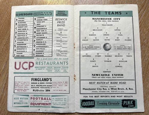 10 Vintage Manchester City Programmes 1952–1964 Maine Road Football Bundle — image 17