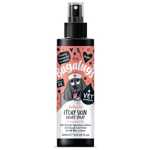 BUGALUGS itchy dog skin relief Antiseptic spray for dogs, puppy, cats & pets
