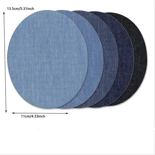 10PCS Iron On Denim Patches Jeans Fabric Repair Patches Clothes Mending Stickers