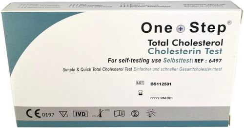 One Step 2 X Total Cholesterol Test Kits, Home Cholesterol Test Kit UK — image 2