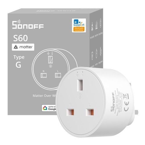 SONOFF Wireless WiFi Smart Plug 13A Matter Power Sockets Timer Energy Monitoring