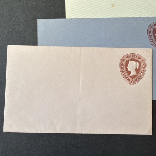 GB 1874 unused 1½d. brown Stamped to Order three envelopes  in fine condition — image 2