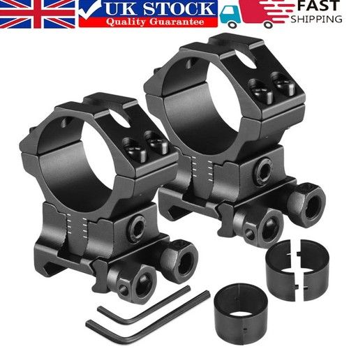 2Pcs Precision Scope Rings 1''/30mm Adjustable Height Scope Mount for 20mm Rail