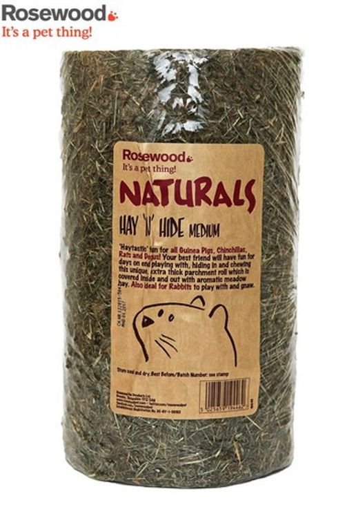 ROSEWOOD HAY N HIDE MEDIUM GUINEA PIG RAT CHINCHILLA GNAW CHEW CAGE TUNNEL TOY 
