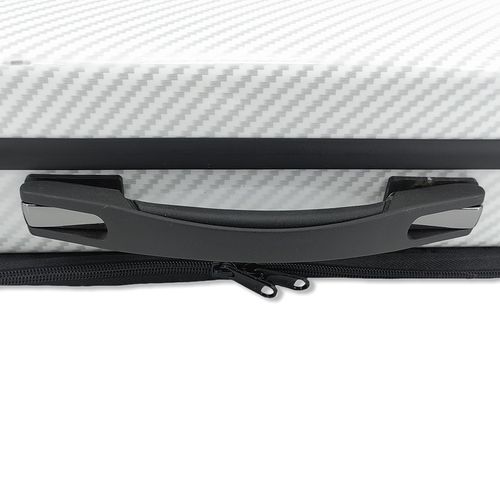 4/4 violin Case mixed Carbon fiber White case Light  Sheet bag Code lock new — image 12
