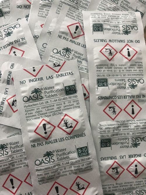 OASIS WATER PURIFICATION TABLETS 67mg (10 strips / 100 tablets) LONG EXPIRY DATE — image 2