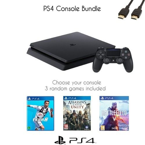 SONY PLAYSTATION 4 (PS4) 500GB OR 1TB PRO - CHOOSE BUNDLE - CONSOLE + GAMES